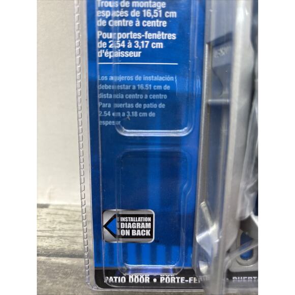 Wright Non-Keyed Reversible Flush-Mount Patio Door Latch, Aluminum, V1195 {20} - Picture 4 of 12